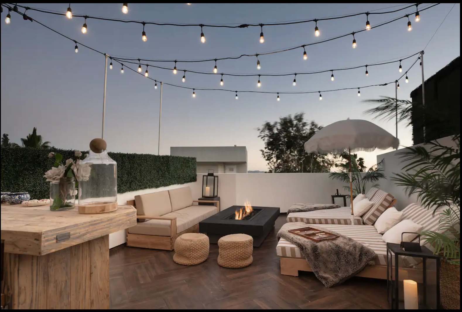 Sunset Strip Hideaway | West Hollywood | Townhome with Private Roof, Fire Pit & BBQ